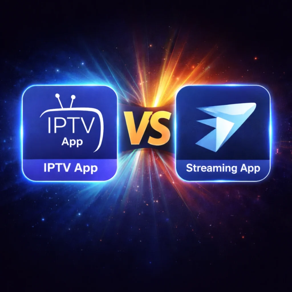 Comparison between IPTV Smarters Pro and TiviMate IPTV player apps for streaming IPTV playlists